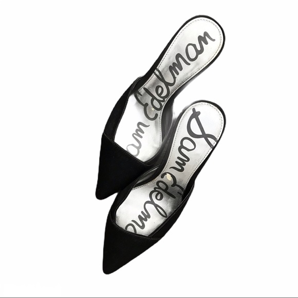 Sam Edelman 'Odelia' Pointy Toe Mule Pump Black - Picture 3 of 5